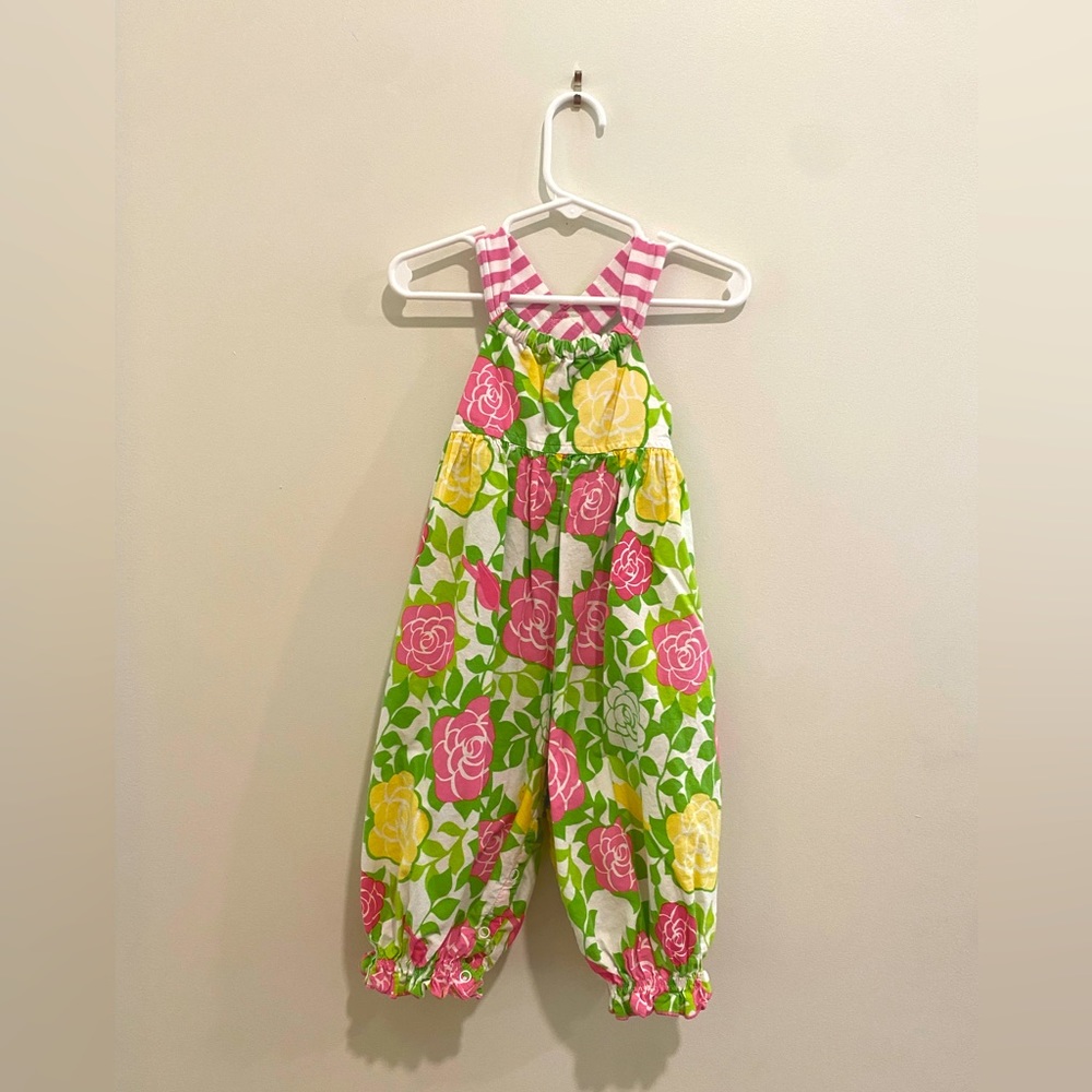 Bonnie Jean pink and yellow flowered bubble